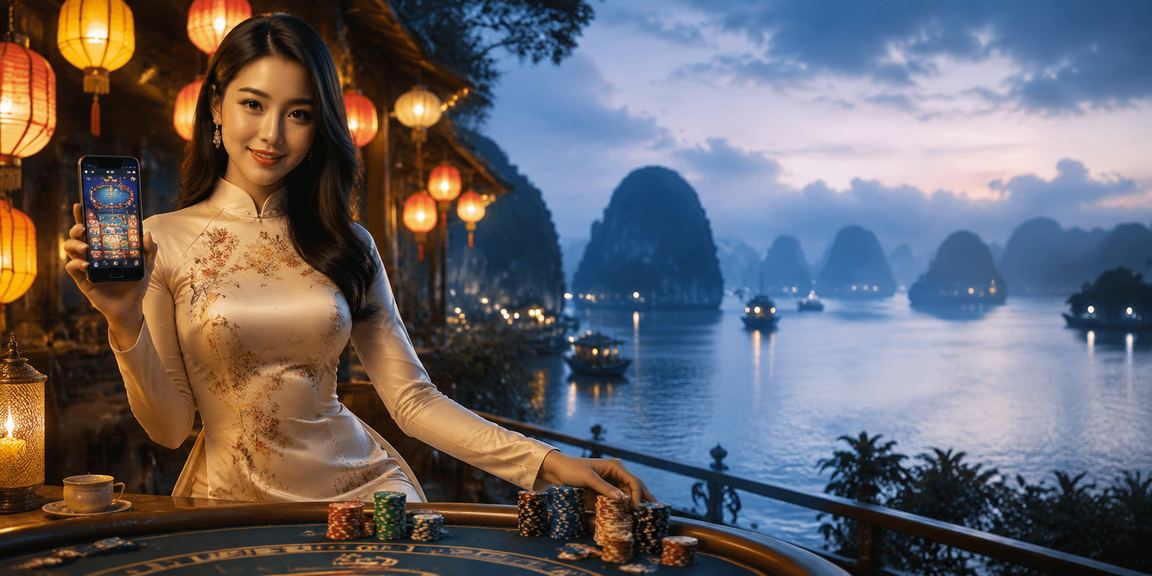 Khung cảnh casino rực rỡ tại Hội An trên điện thoại di động